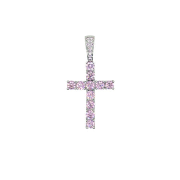 Cruz de Diamantes de Piedra Rosa