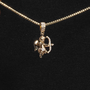 10k Solid Gold Iced Cupid - The GLD Shop