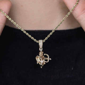 10k Solid Gold Iced Cupid - The GLD Shop