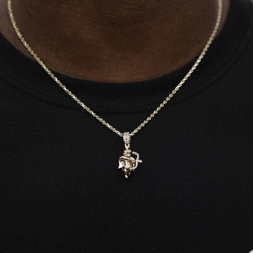 10k Solid Gold Iced Cupid - The GLD Shop