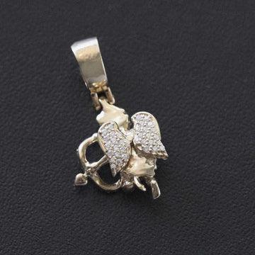 10k Solid Gold Iced Cupid - The GLD Shop