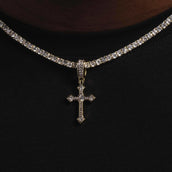 10k Solid Gold Celtic Cross V.1 Pendant-Si Diamonds