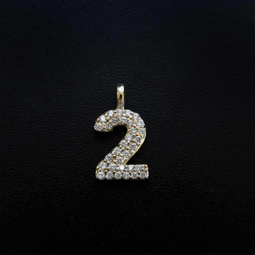 10k Solid Gold Number Pendants in Yellow Gold - The GLD Shop