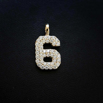 10k Solid Gold Number Pendants in Yellow Gold - The GLD Shop