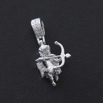 10k Solid White Gold Micro Cupid - The GLD Shop
