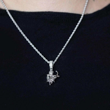 10k Solid White Gold Micro Cupid - The GLD Shop