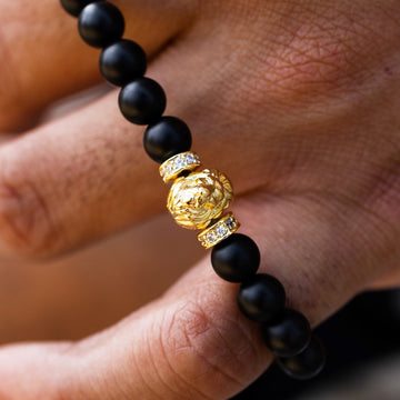 Pulsera de cuentas de león