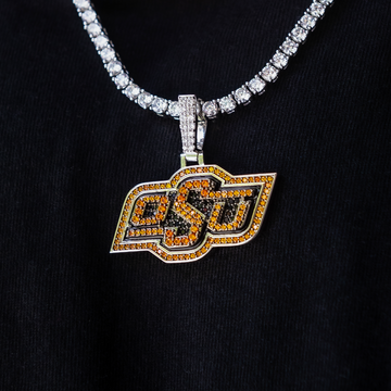Colgante con el logo oficial de los Cowboys de la Universidad Estatal de Oklahoma (NCAA)