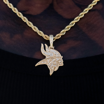 Colgante con micro logotipo oficial de los Minnesota Vikings de la NFL