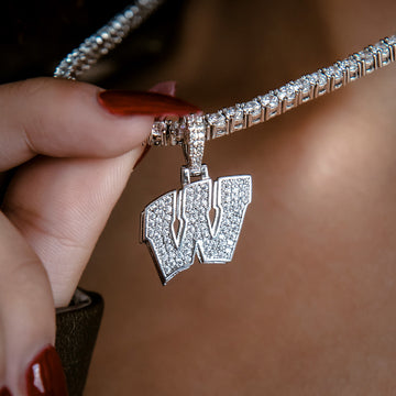 Colgante con micro logotipo oficial de los Wisconsin Badgers de la NCAA