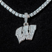 Colgante con micro logotipo oficial de los Wisconsin Badgers de la NCAA