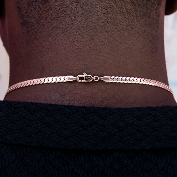 Cadena Cuban™ de South Beach en oro rosa - 5 mm