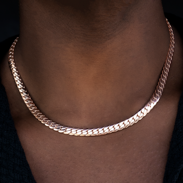 Cadena cubana South Beach™ en oro rosa - 8 mm