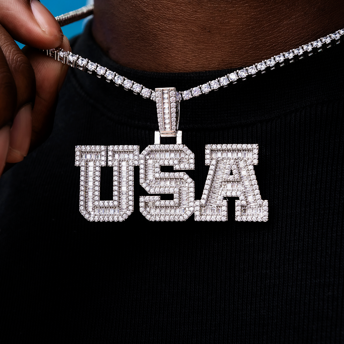 Iced USA Pendant – The GLD Shop