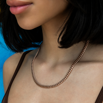 Miami Cuban Necklace in Rose Gold- 5mm
