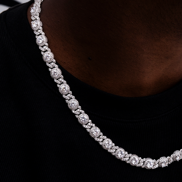 Cadena cubana con diamantes de hielo