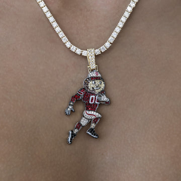 Ohio State Brutus Official NCAA Mascot Pendant