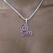 Colgante con el logotipo oficial de los Ole Miss Rebels de la NCAA