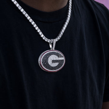 Colgante grande con el logotipo oficial de los Georgia Bulldogs de la NCAA