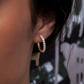 Arracadas Eternity de Oro Amarillo - 2MM