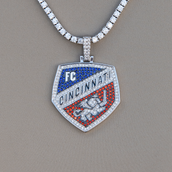 Colgante con el logotipo oficial de la MLS del FC Cincinnati