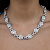 Collar Star Mariner en oro blanco- 16mm