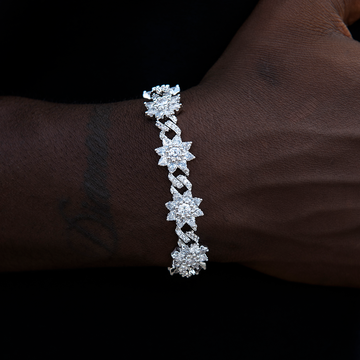 Brazalete Flor Infinito Diamante