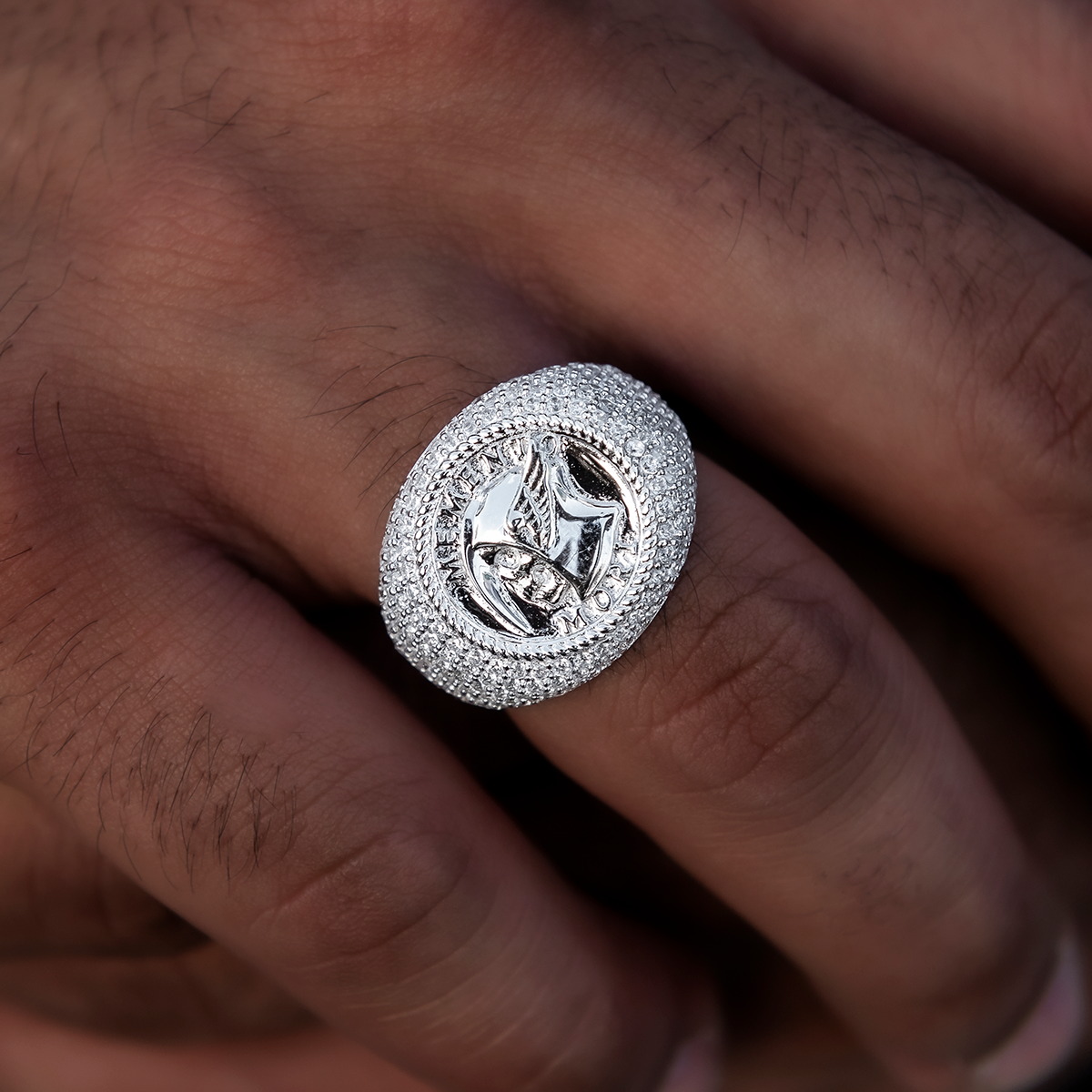 Sterling Silver Leo Memento Mori Ring - Lion Skull Signet Ring For Men & Women, Handmade Gothic Punk Jewelry