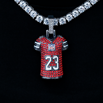 Colgante de la camiseta de Christian McCaffrey de los 49ers de San Francisco