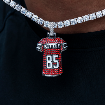 Colgante del jersey de George Kittle de los 49ers de San Francisco
