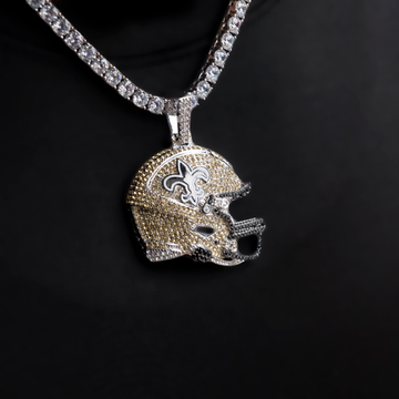 Official NFL 2025 Edition New Orleans Saints Helmet Pendant