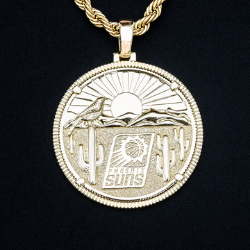 Colgante de moneda oficial de los Phoenix Suns de la NBA