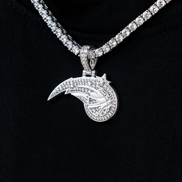 Orlando Magic Official NBA Micro Logo Pendant in White Gold