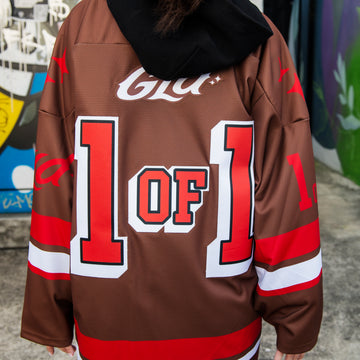 GLD Brown and Red Hockey Jersey