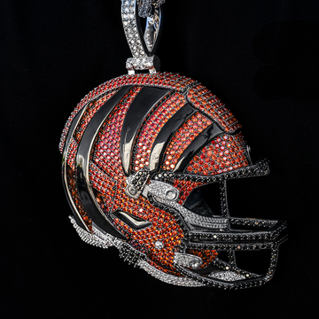 Giant Cincinnati Bengals Official NFL Helmet Pendant
