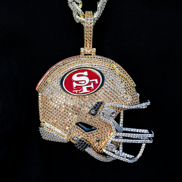Giant San Francisco 49ers Official NFL Helmet Pendant