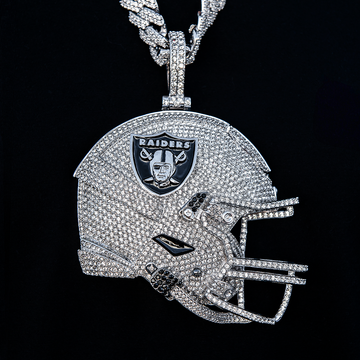 Colgante Gigante de Casco Oficial de los Raiders de Las Vegas de la NFL
