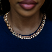 GLD Signature Cuban in Rose Gold - 12mm