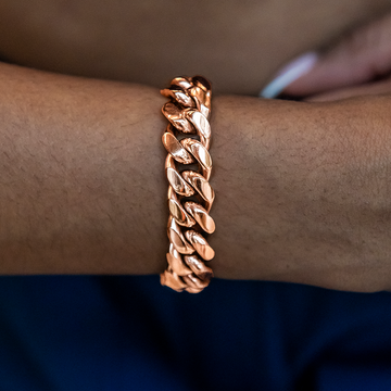 Signature Cuban Link Bracelet in Rose Gold - 12mm
