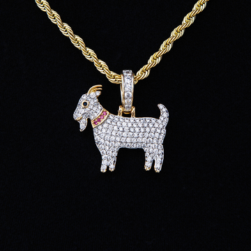 Micro Colgante GOAT en Oro Amarillo