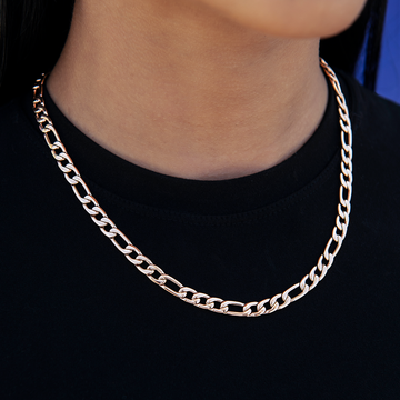 Figaro Necklace in Rose Gold- 6mm