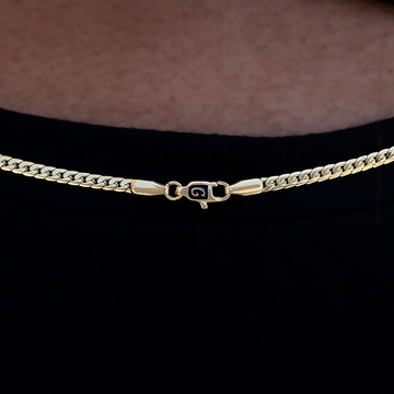 Gargantilla South Beach Cuban™ de oro amarillo - 3mm