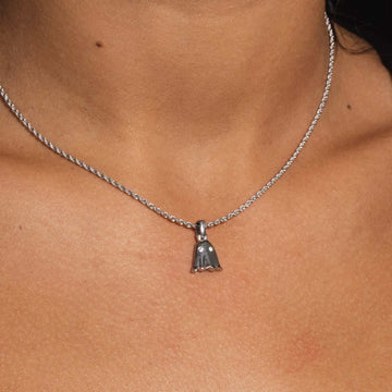 Colgante Micro Ghost de oro blanco macizo - Diamantes VS