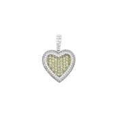 Corazón de Baguette con Diamantes Canario