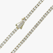 Collar de tenis de diamantes de 3 mm