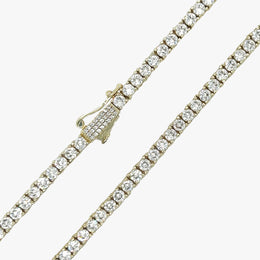 Collar de tenis de diamantes de 3 mm