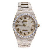 Alpha Era® de Moissanita Totalmente Helada de 42MM en Oro