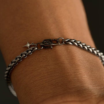 Pulsera Palm Chain negra - 4mm