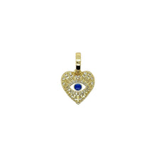 Corazón mal de ojo moneda pequeña
