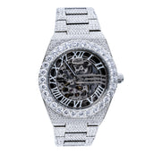 Moissanita Helada de 42MM Alpha Era® Esqueleto Luminoso 316